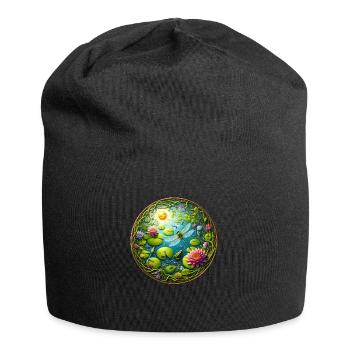 See Leben - Jersey-Beanie - Schwarz - Vorne