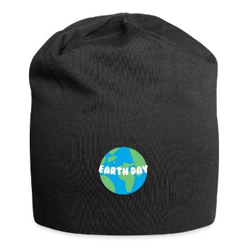Jour de la Terre - Bonnet en jersey - noir - Devant