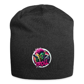 Troll-Punk - Jersey-Beanie - Anthrazit - Vorne