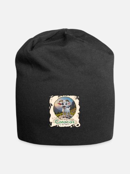 ziege - Jersey-Beanie - Schwarz