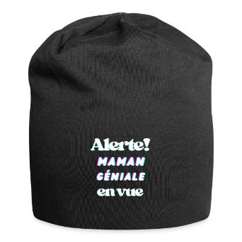 Wachsam! Tolle Mutter in Sicht - Jersey-Beanie - Schwarz - Vorne