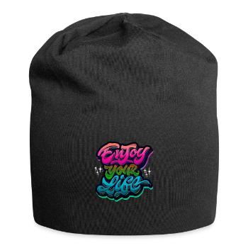 slogan illustration style art vector fashion graphics - Jersey Beanie - black - Front
