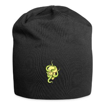 Crâne à tentacules - Bonnet en jersey - noir - Devant