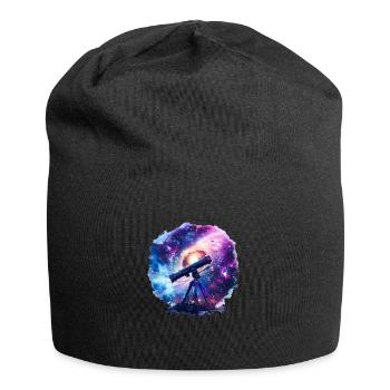 A telescope broadens our horizons - Jersey Beanie - black - Front