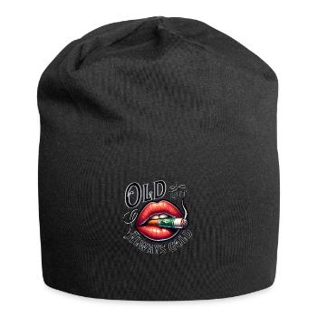 Vieux mais toujours de l’or fumant et des lèvres - Bonnet en jersey - noir - Devant