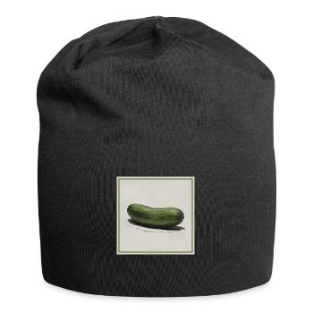 Un concombre - Bonnet en jersey - noir - Devant