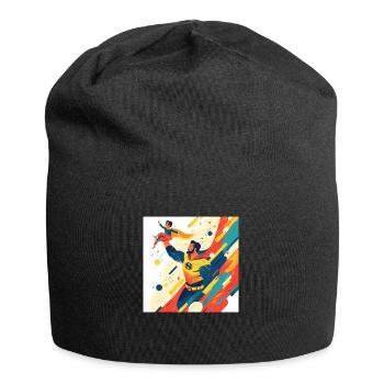 Super Papa - Jersey-Beanie - Schwarz - Vorne