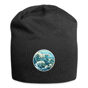 Vagues - Bonnet en jersey - noir - Devant