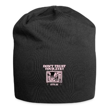 Dont' trust your Eye, it's AI ! - Jersey-Beanie - Schwarz - Vorne