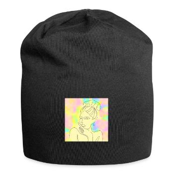 Woman - Jersey Beanie - black - Front