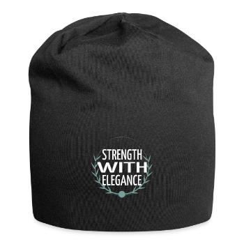 birthday present cool grace empowerment in action - Jersey Beanie - black - Front