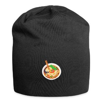 Bol de nouilles et soupe ramen - Bonnet en jersey - noir - Devant