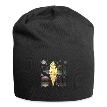 Eis - Jersey-Beanie - Schwarz - Vorne