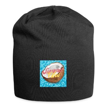 Summer Vibes - Jersey-Beanie - Schwarz - Vorne