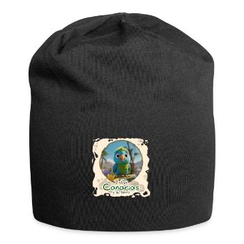 Sittich - Jersey-Beanie - Schwarz - Vorne