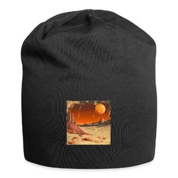 Mars - Jersey-Beanie - Schwarz - Vorne