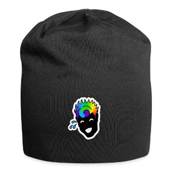 Laughing mao : Sticky Queer Pride - Jersey-Beanie - Schwarz - Vorne