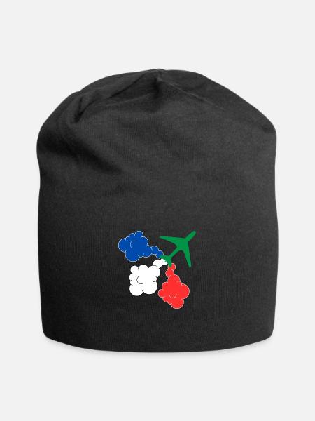 Militärflugzeug Patrouille de France - Jersey-Beanie - Schwarz