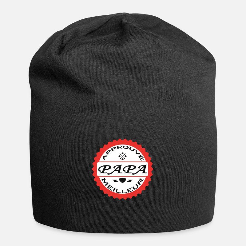 Approuvé meilleur PAPA - Bonnet en jersey - noir