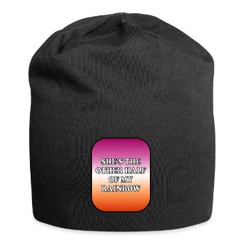 Lesbian couple - Jersey Beanie - black - Front