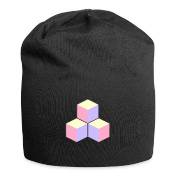 Pastel Cubes - ApriNoeScor - Jersey Beanie - black - Front
