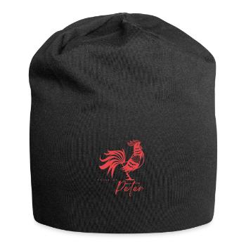 Peter - Jersey-Beanie - Schwarz - Vorne