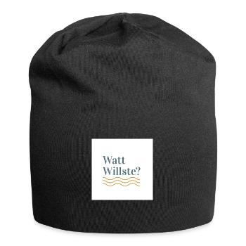 Watt Willste - Jersey-Beanie - Schwarz - Vorne