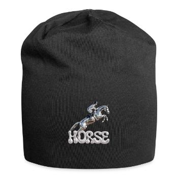 Springreiter Chrom 1 - Jersey-Beanie - Schwarz - Vorne