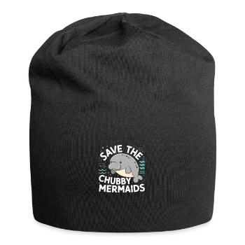 Rettet die dicken Meerjungfrauen - Jersey Beanie - black - Front