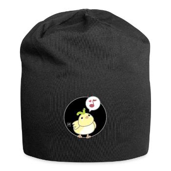 Bird Korean - Japanese Style 02 - Jersey Beanie - black - Front