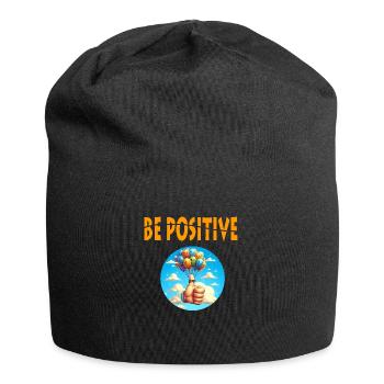 Be Positive - Jersey Beanie - black - Front