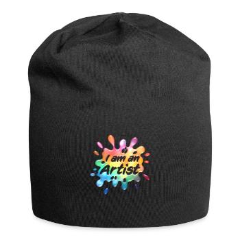 Je suis un artiste - Bonnet en jersey - noir - Devant