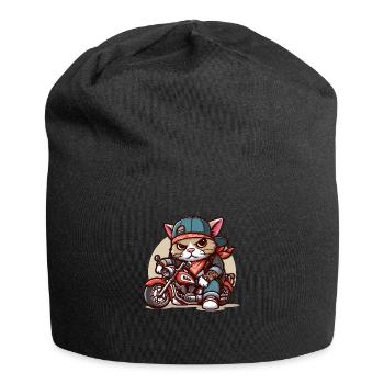 Cat Brat: biker - Jersey Beanie - black - Front