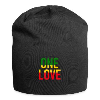 ONE LOVE - Musique Reggae - Musik - Bonnet en jersey - noir - Devant