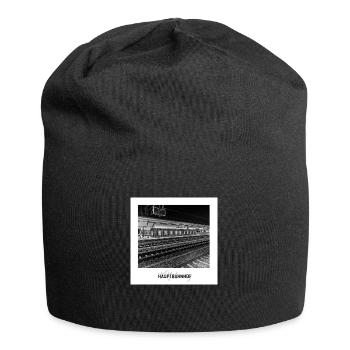 Wolfsburg Hauptbahnhof - Jersey-Beanie - Schwarz - Vorne