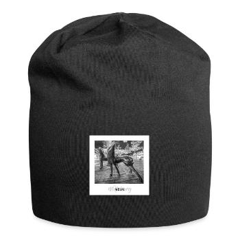 Wölfe Wolfsburg - Jersey-Beanie - Schwarz - Vorne
