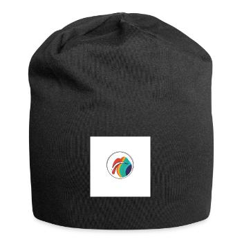 Lippen - Jersey-Beanie - Schwarz - Vorne