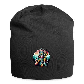 Ski Instructor Gifts - Jersey Beanie - black - Front