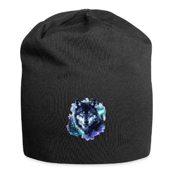 Wolf Nebula Galaxy Northern Lights - Jersey Beanie - black - Front