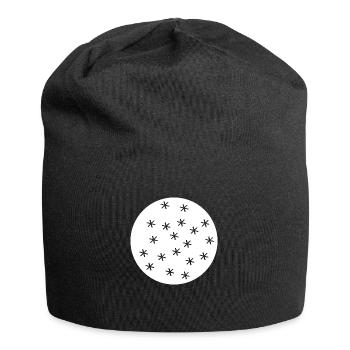snow flakes - Jersey Beanie - black - Front