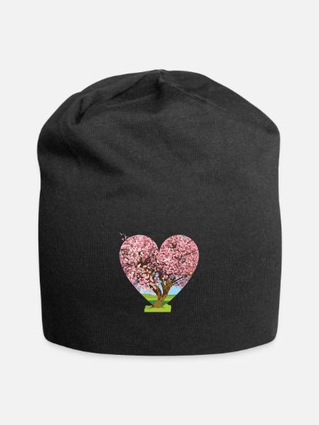 Blossom - Jersey Beanie - black