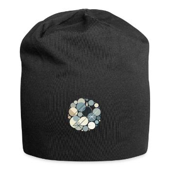 Serene Shapes design - Jersey Beanie - black - Front
