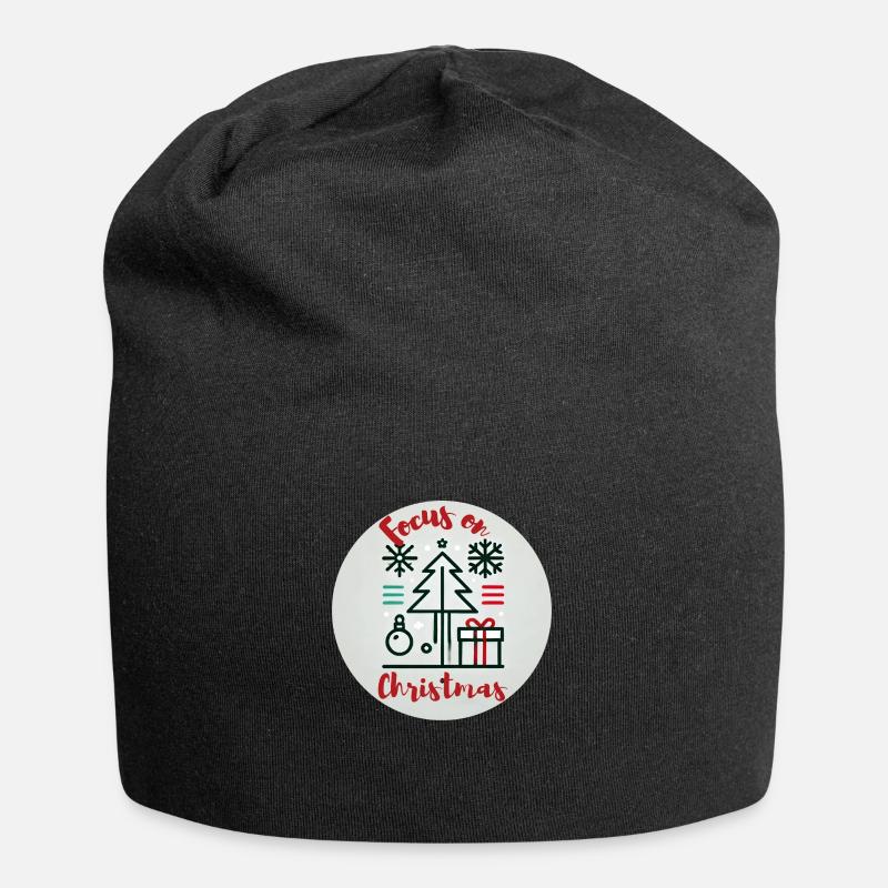 Focus sur Noël - Bonnet en jersey - noir