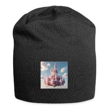 Schloss - Jersey-Beanie - Schwarz - Vorne