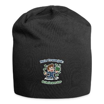 Mein Traumjob: Scheinwerfer - Witziges Wortspiel - Jersey-Beanie - Schwarz - Vorne
