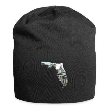 Florida State Capitol in Florida Landkarte - Jersey-Beanie - Schwarz - Vorne