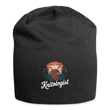 Passion for knitting - Jersey Beanie - black - Front