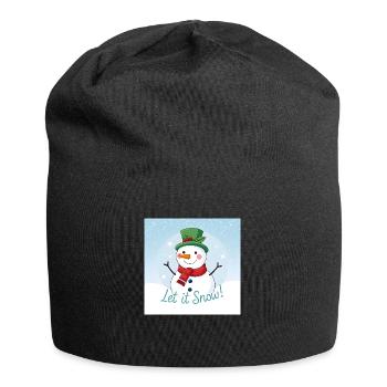 Let it Snow - Jersey Beanie - black - Front