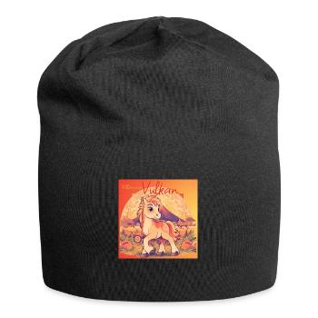 Vulkan ist da ! - Jersey-Beanie - Schwarz - Vorne