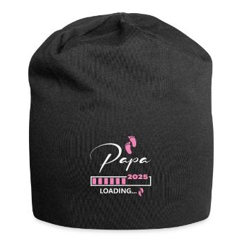 Papa 2025 loading - Jersey-Beanie - Schwarz - Vorne